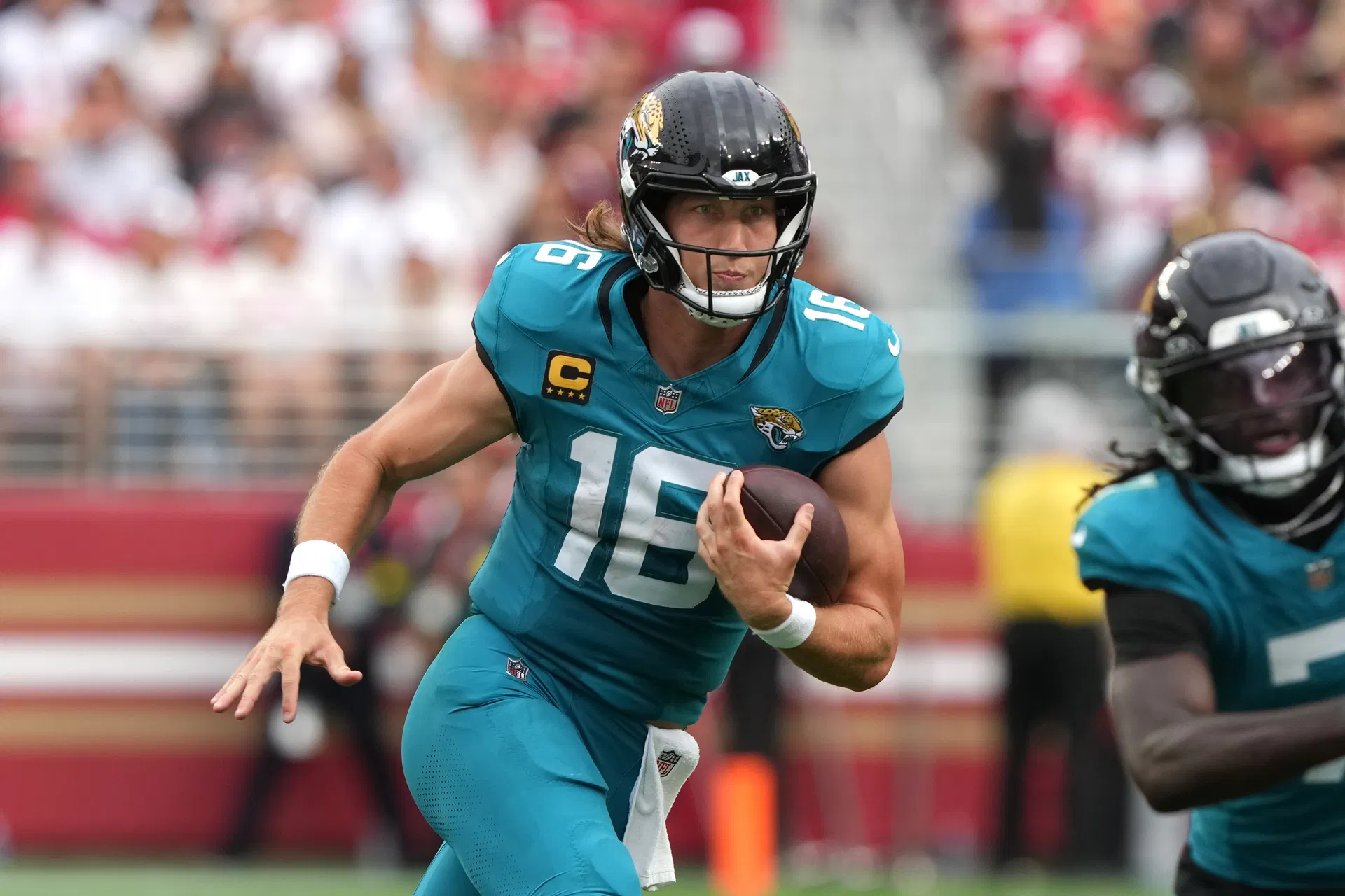 Trevor Lawrence at Jacksonville Jaguars at San Francisco 49ers - Source: Imagn