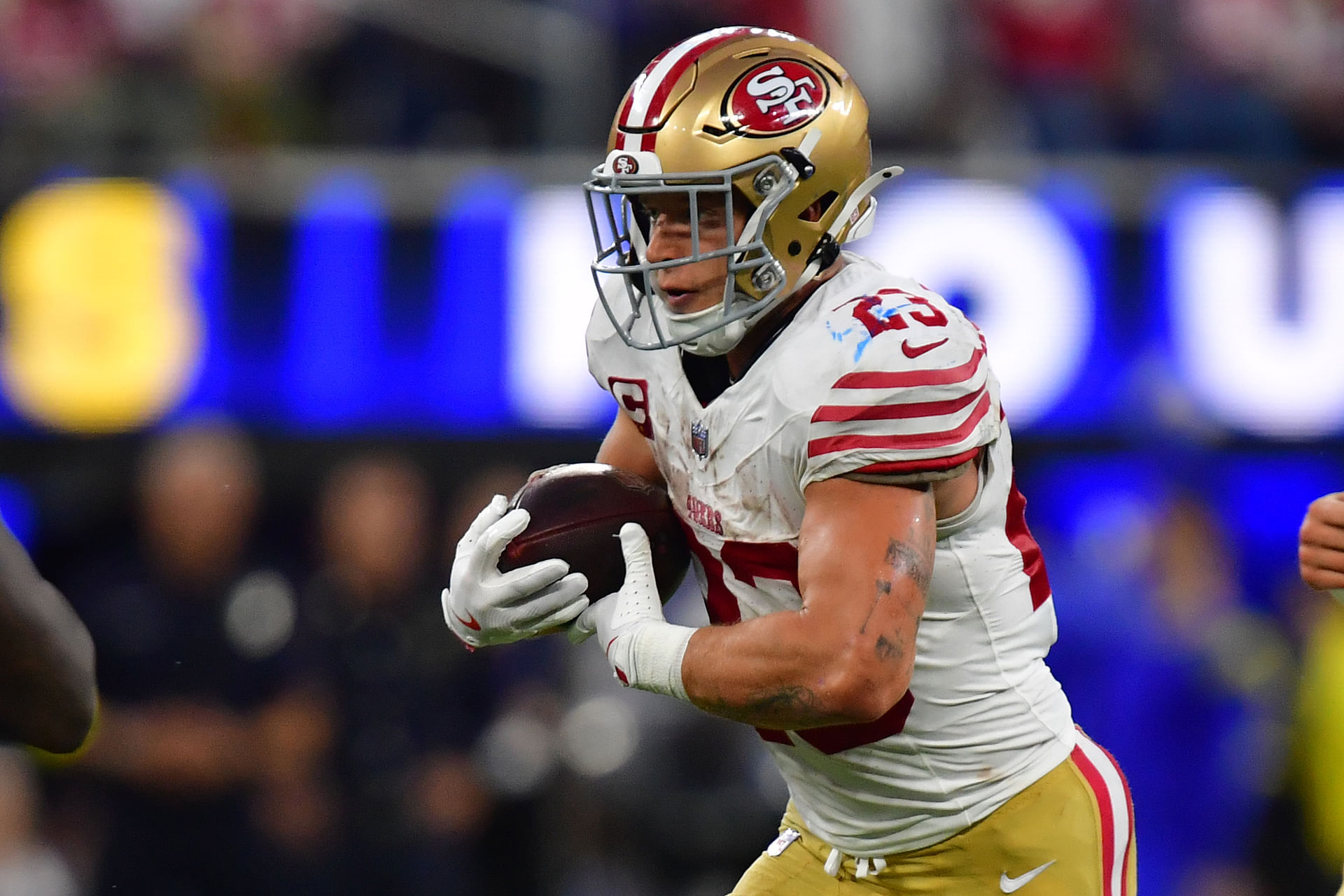 NFL: San Francisco 49ers RB Christian McCaffrey - Source: Imagn