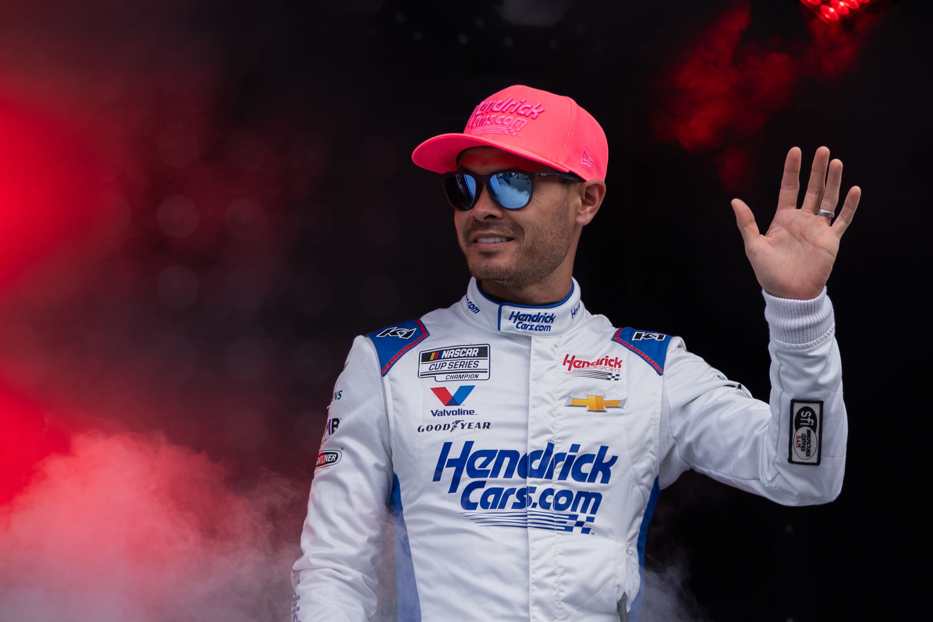 Hendrick Motorsports&#039; Kyle Larson ahead of the Bank of America ROVAL 400 - Source: Imagn