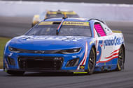 Kyle Larson (5) drives at Charlotte Motor Speedway Road Course - Source: Imagn