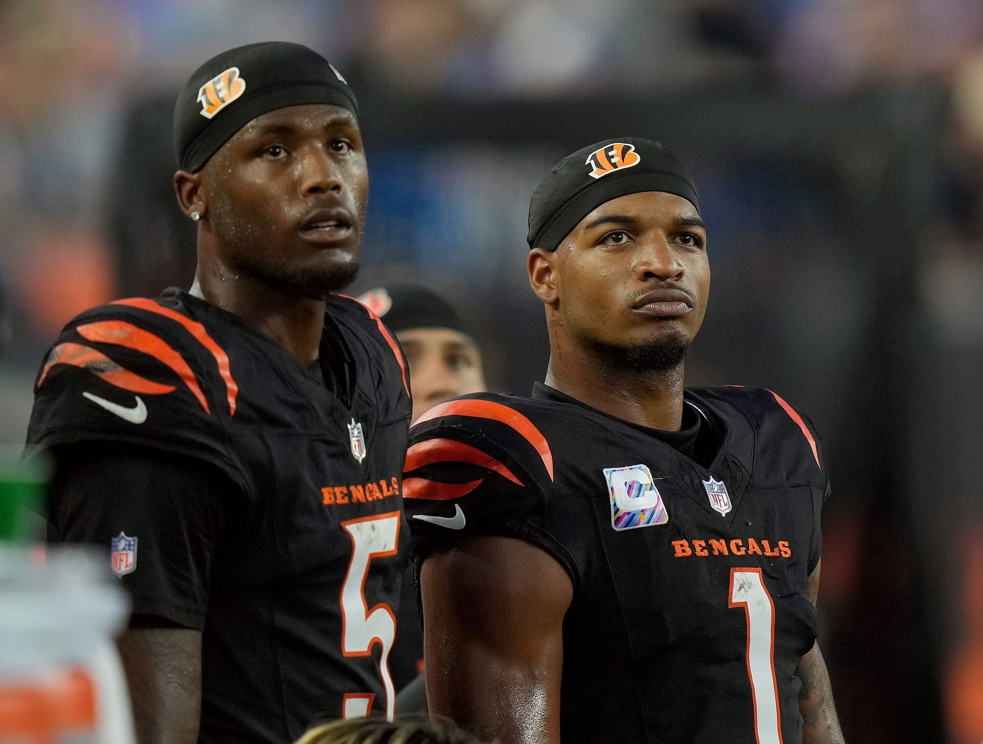Cincinnati Bengals wide receiver Tee Higgins and wide receiver Ja&#039;Marr Chase - Source: Imagn