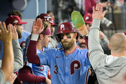 “Bryce Harper in pinstripes”; “Hell no” - Fans go wild as trade rumors link Phillies’ $330M 1B star with Yankees’ Ben Rice
