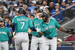 “Dumbest challenge ever seen!” - Fans roast Blue Jays after Andres Gimenez’s errant throw drills Mariners’ Eugenio Suarez on dugout steps