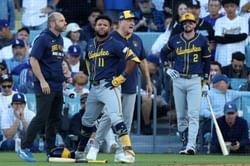 "Absolutely classless" - Fans slam Dodgers crowd for booing as Jackson Chourio leaves NLCS Game 3 with possible hamstring injury
