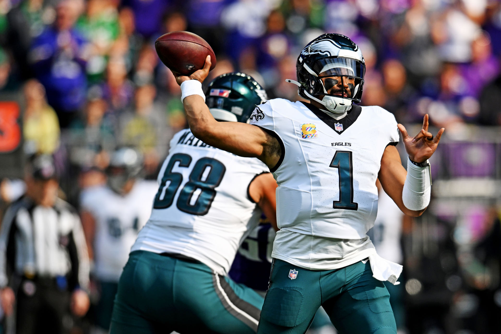 Jalen Hurts at Philadelphia at Minnesota - Source: Imagn
