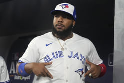 “Somebody should have told Vladdy”; “Jays just jinxed this” - Fans freak out as Vladimir Guerrero Jr. arrives for Game 7 in Auston Matthews jersey