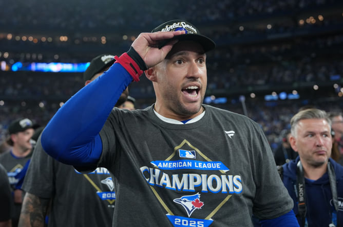 George Springer's wife Charlise drops 2-word message for critics after husband's HR bomb sends Blue Jays to World Series after 32 years