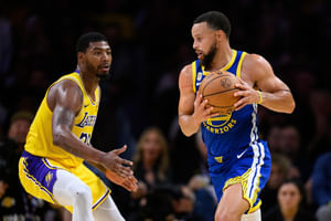 After Being Accused of Breaking Steph Curry's Arm, Lakers' $10.5M Guard Denies Wrongdoing
