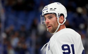 John Tavares dejected by 500th NHL goal not having any impact in Maple Leafs's blowout loss vs. Blue Jackets