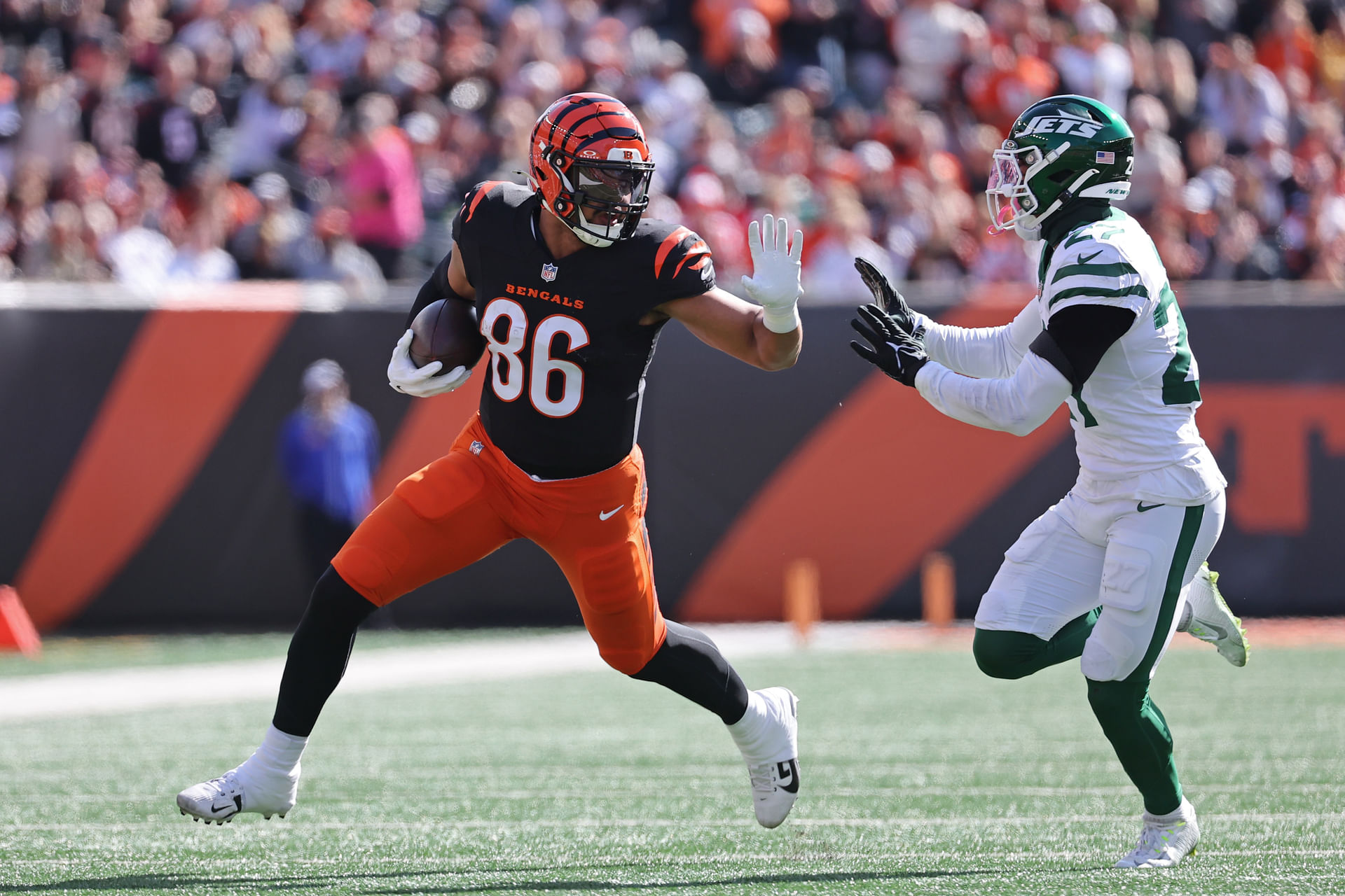 Noah Fant at New York Jets at Cincinnati Bengals - Source: Imagn