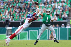 "Sounds like some bullsh*t": Giants' Kayvon Thibodeaux sounds off over referee's explanation for disallowing Jalen Hurts' fumble after tush push