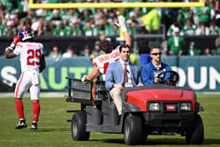 Cam Skattebo shares 5-word message for Jaxson Dart, Darius Slayton, and Giants' emotional reaction to RB's horrific injury