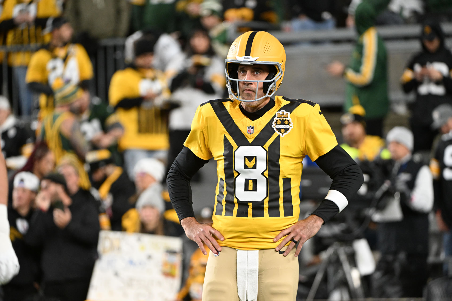 "This is hideous," "Ugliest uniforms ever": NFL fans brutally roast Steelers' 1993 Throwback jerseys for Packers clash on SNF thumbnail