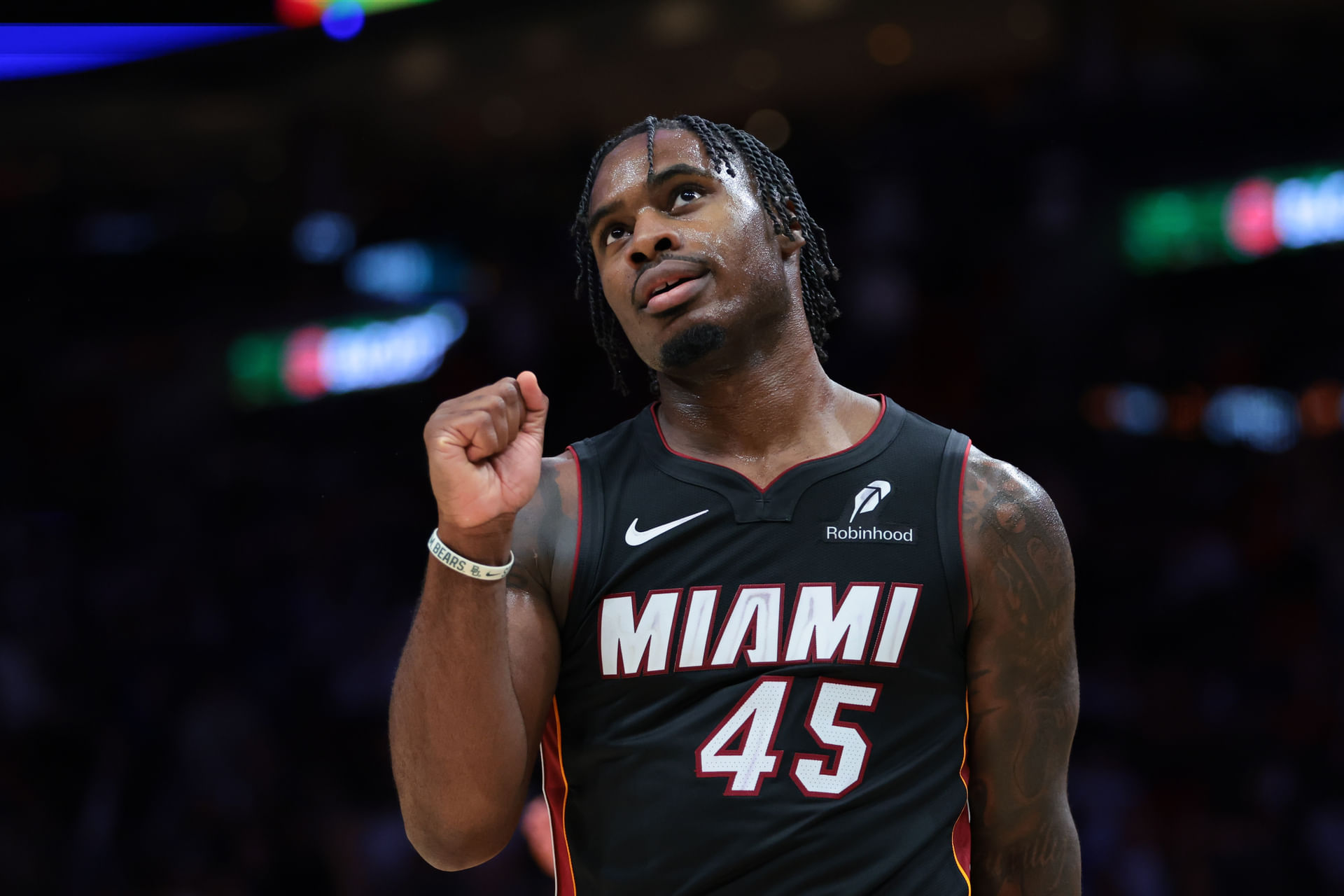 Top 10 teams after Week 1 with San Antonio Spurs and OKC Thunder 4 Davion Mitchell of the Miami Heat. (Photo: IMAGN)