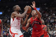 Kevin Durant leads Rockets in win over Raptors. (Photo: IMAGN)