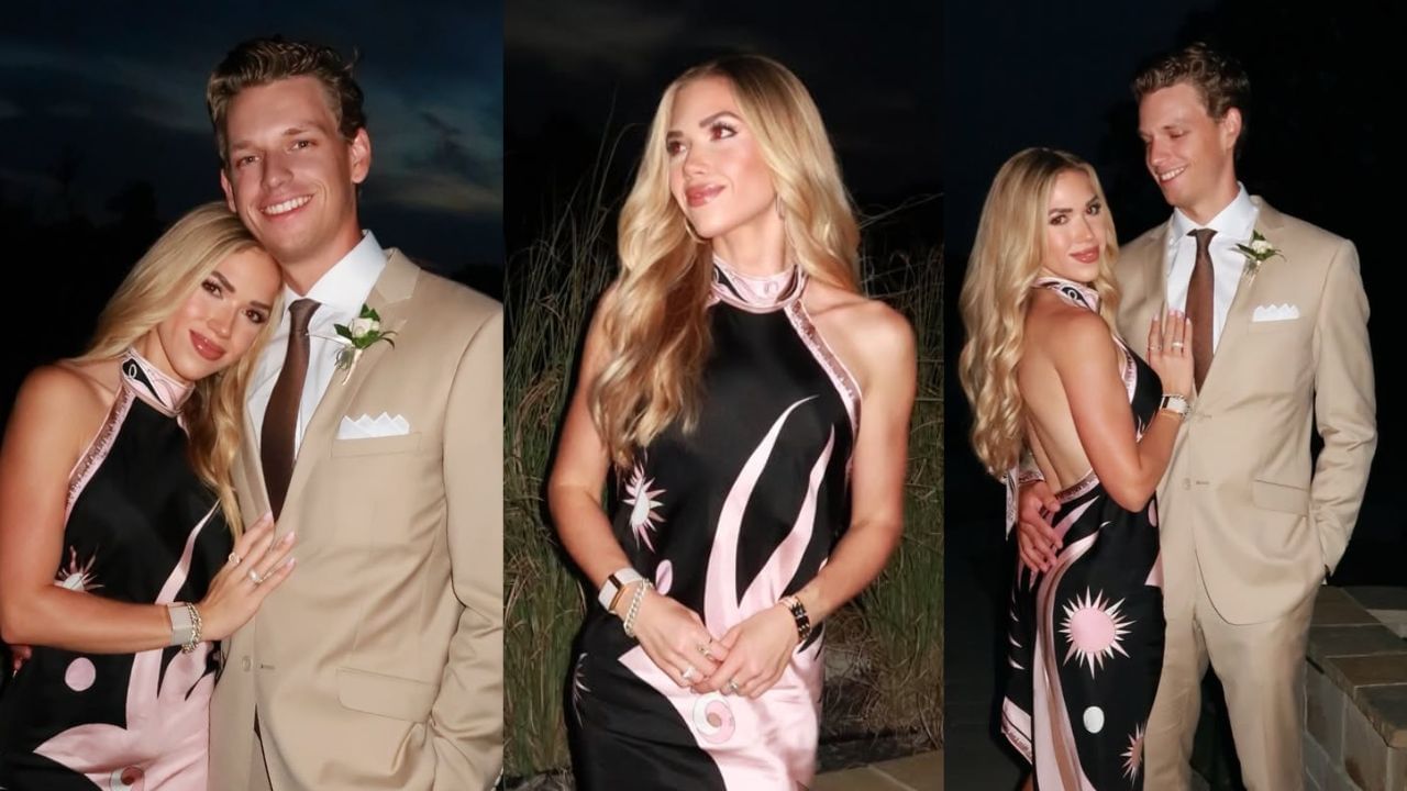 Chiefs heiress Gracie Hunt&rsquo;s sparkly outfit gets a flirty shoutout from BF Derek Green at style lounge event [PHOTO]