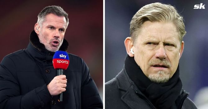 “No chance!” - Jamie Carragher disagrees after Peter Schmeichel responds to question on Chelsea winning title with 27-year-old in their line-up