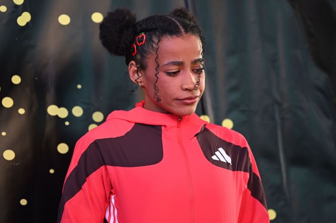 "This is really poor";"Long jump got plot twist midair"- Fans react as Jasmine Moore set to replace Jazmin Sawyers in Alexis Ohanian's Athlos finals