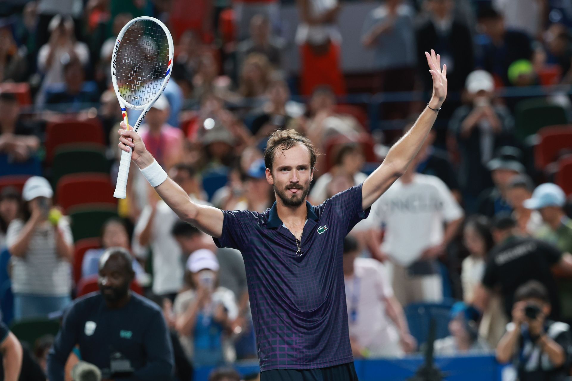 Daniil Medvedev at the Shanghai Masters 2025. (Photo: Getty)
