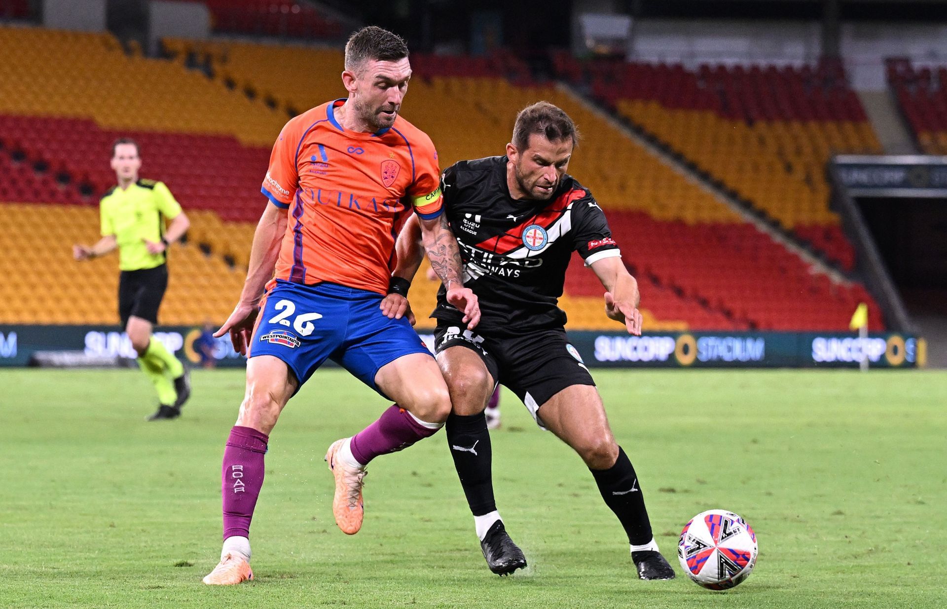A-League Men Rd 7 - Brisbane Roar FC v Melbourne City FC - Source: Getty