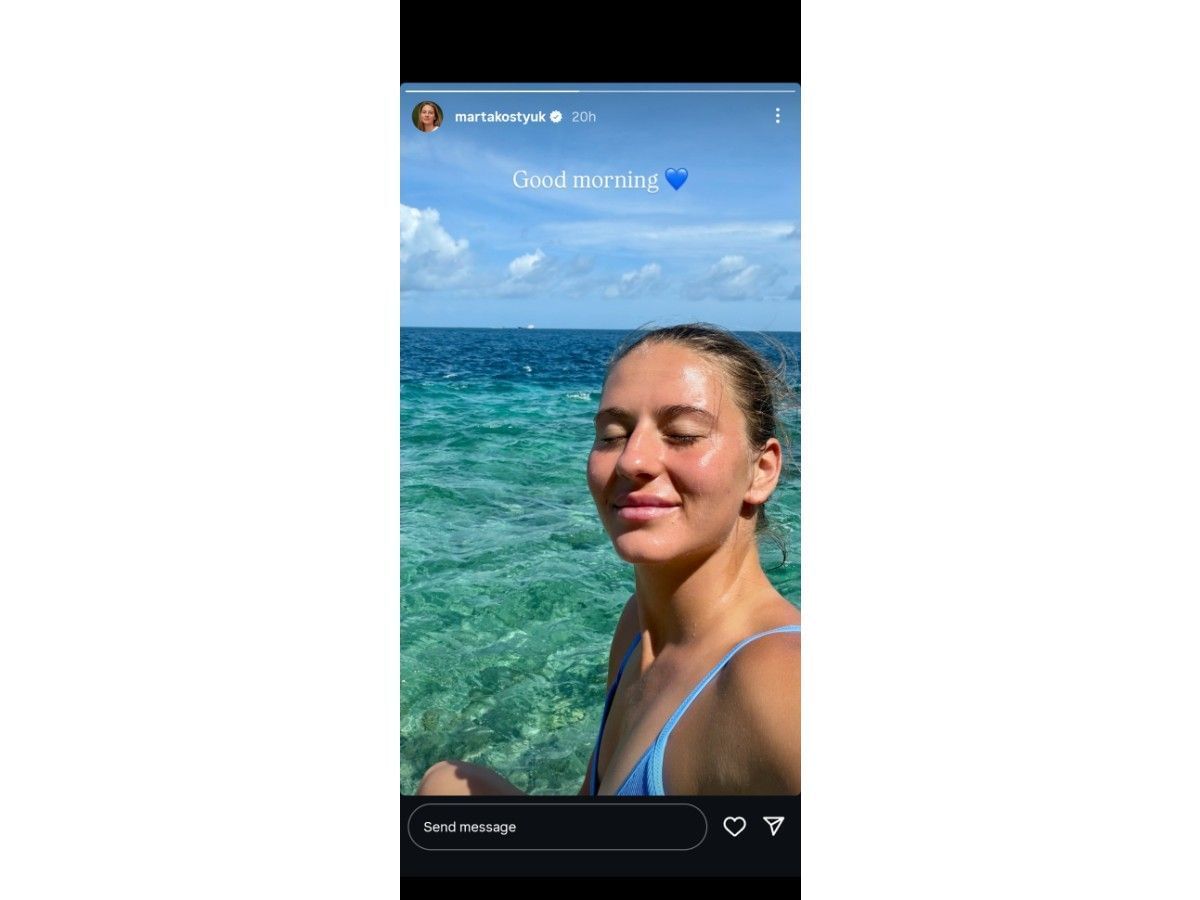 Kostyuk&#039;s Instagram story