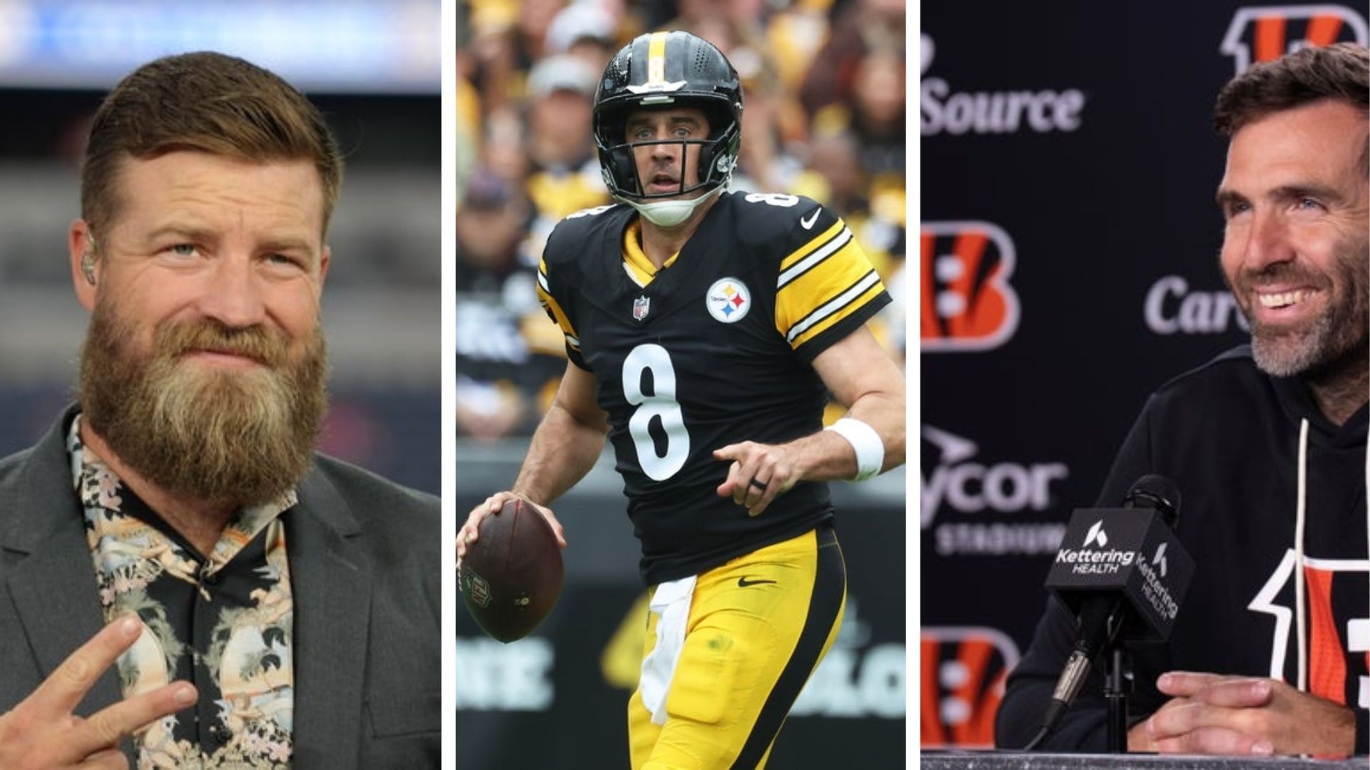 Ryan Fitzpatrick, Aaron Rodgers, Joe Flacco