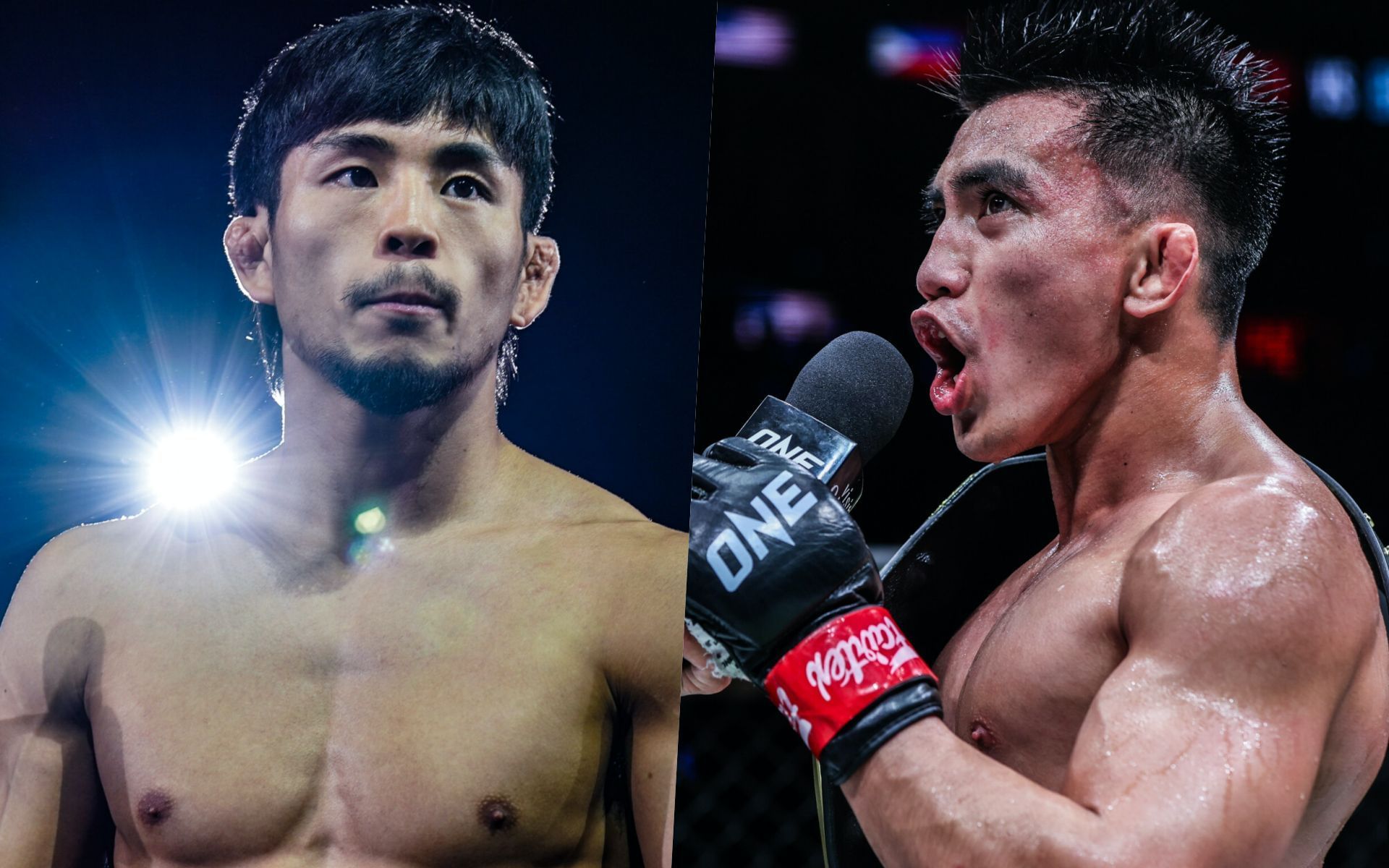 Yuya Wakamatsu (L) admits he is cautious of Joshua Pacio (R) | Image by ONE Championship