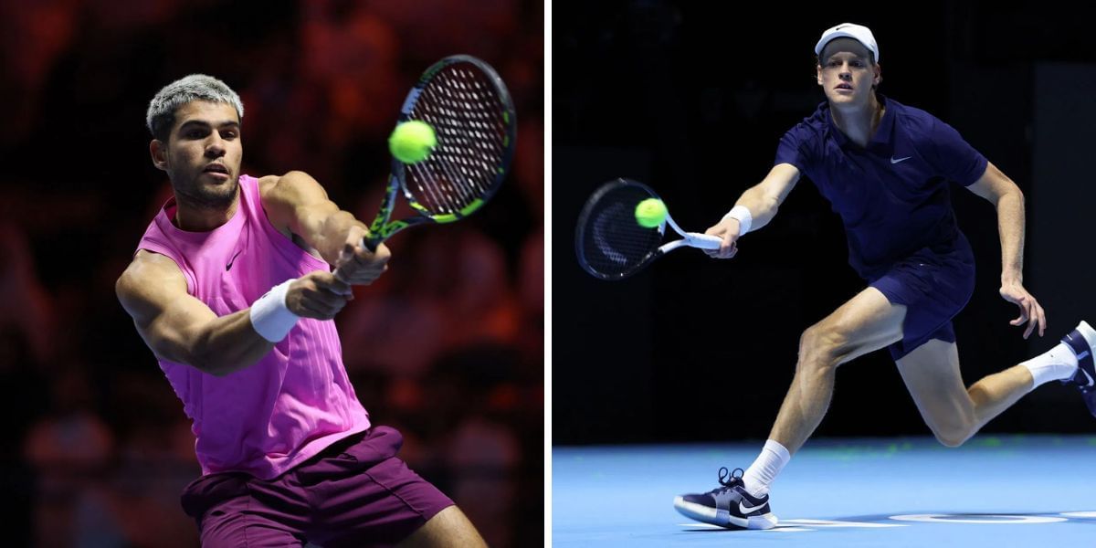 Carlos Alcaraz (L) vs Jannik Sinner (R) preview, (Source: Getty Images)