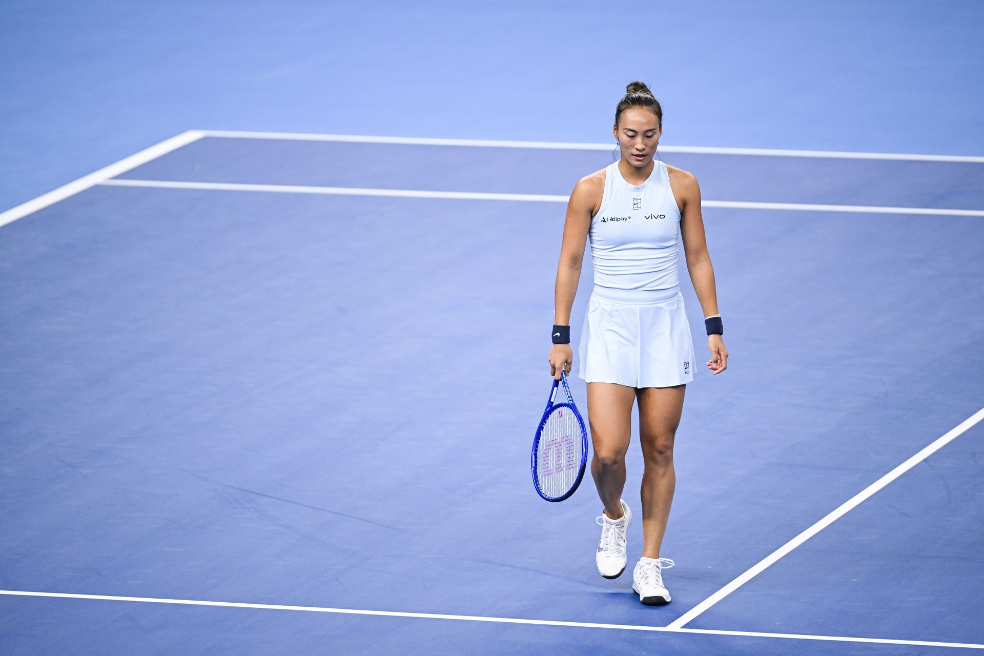Zheng Qinwen at the 2025 China Open. (Source: Getty)