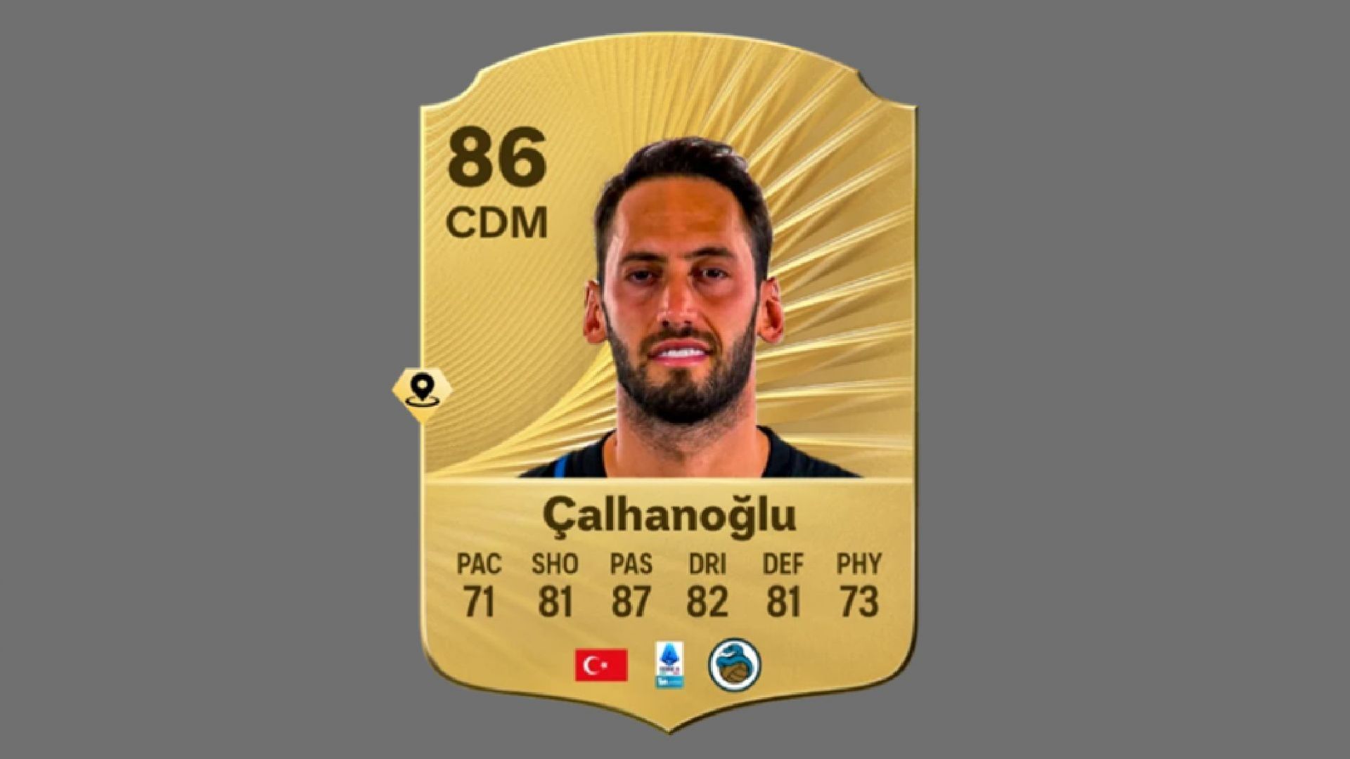 Hakan Calhanoglu is a crucial part of Inter Milan&#039;s midfield (Image via EA Sports)