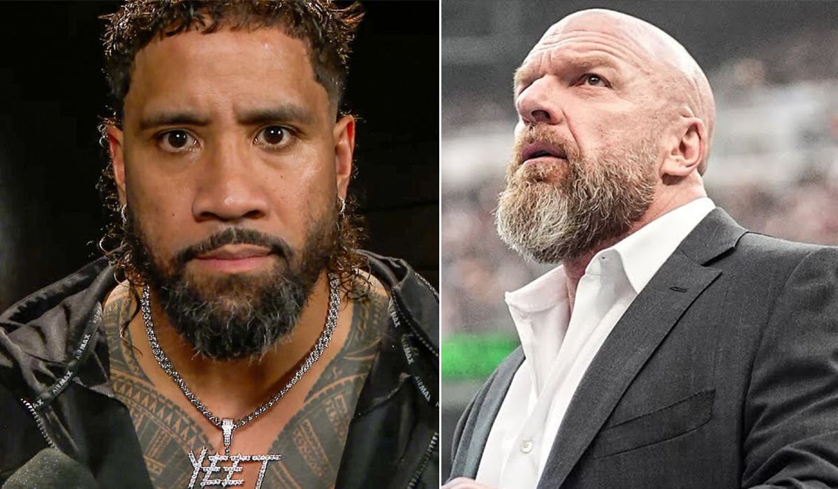 Jey Uso (left), Triple H (right) [Image credits: WWE.com]