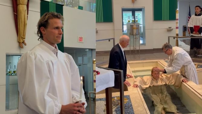 [In Photos] "Awe inspiring" Jakob Chychrun christening ceremony attended by family members & Capitals players