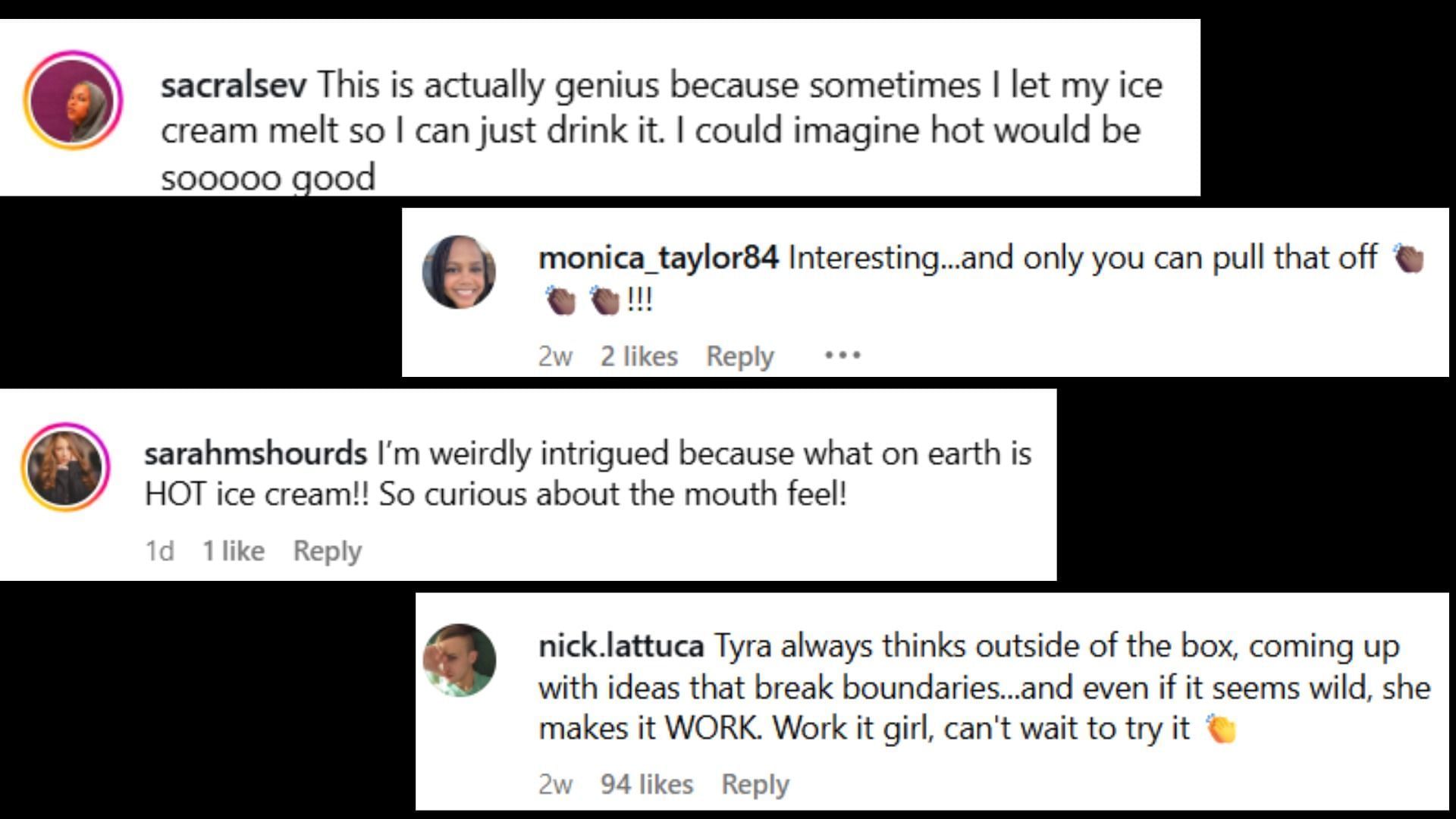 Netizens&#039; reaction to Tyra Banks&#039; hot ice cream (Image via Instagram/@smizeanddream)