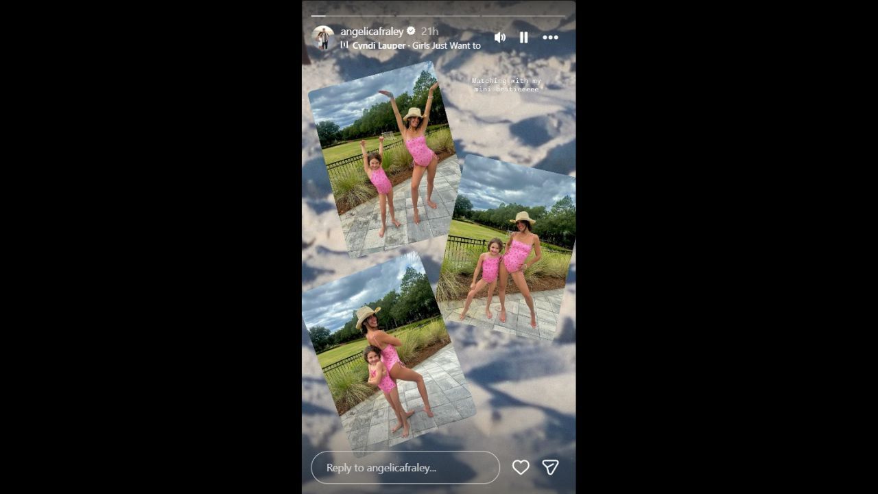 Screenshot of Angelica Fraley&#039;s Instagram Story (Image from - Instagram.com/@angelicafraley IG Stories)