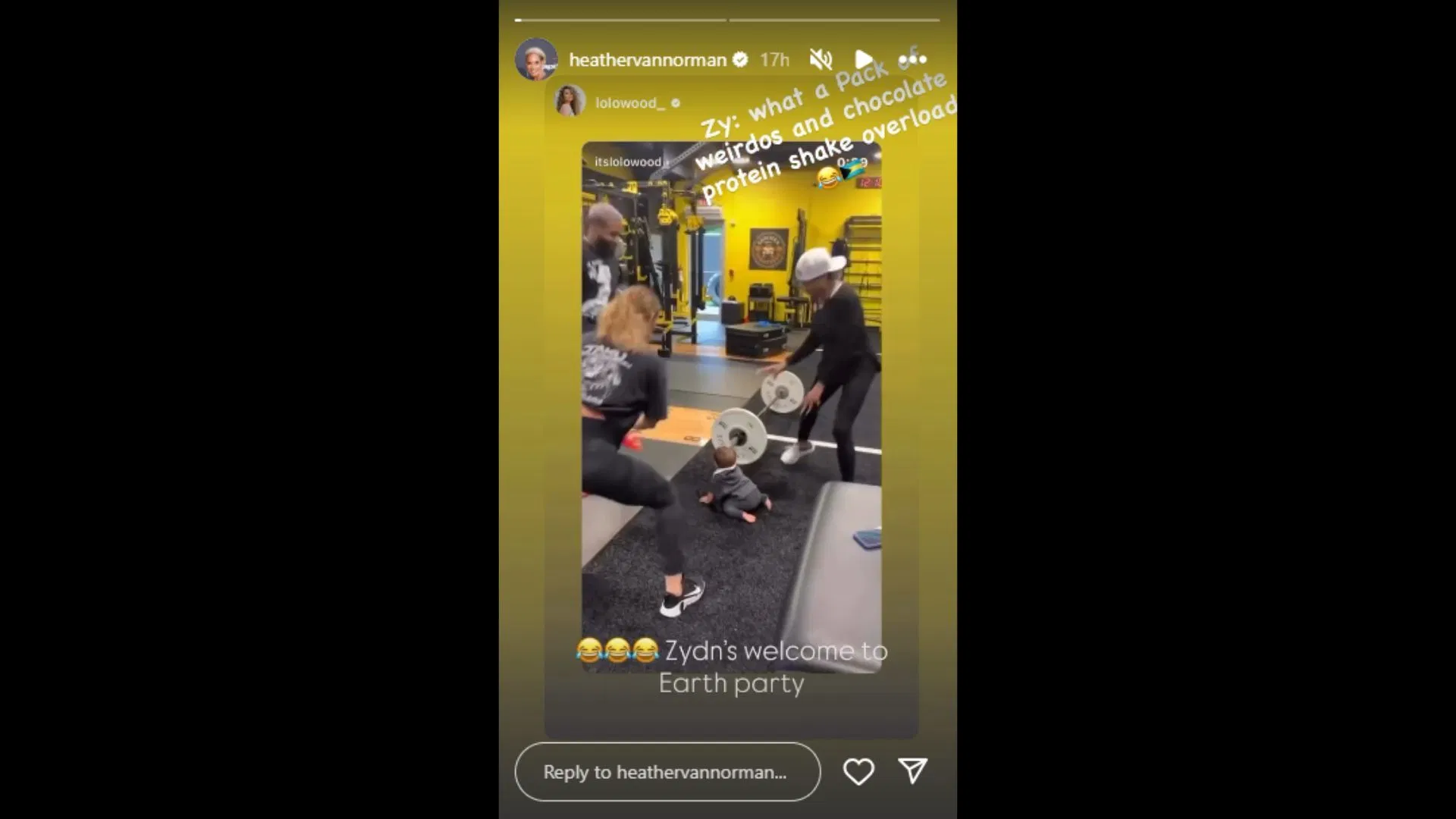 Heather Van Norman commented on a video of her grandson. (Photo via Heather Van Norman&#039;s Instagram Story)