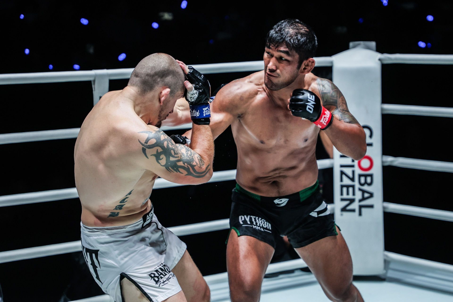 WATCH: Aung La N Sang rides off into sunset with TKO win over Zebaztian Kadestam -- Photo by ONE Championship