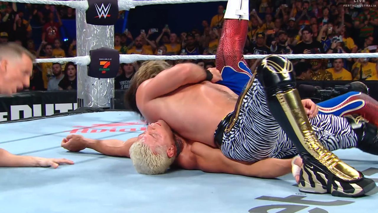 Seth Rollins defeated Cody Rhodes at Crown Jewel! (Credits: Netflix)