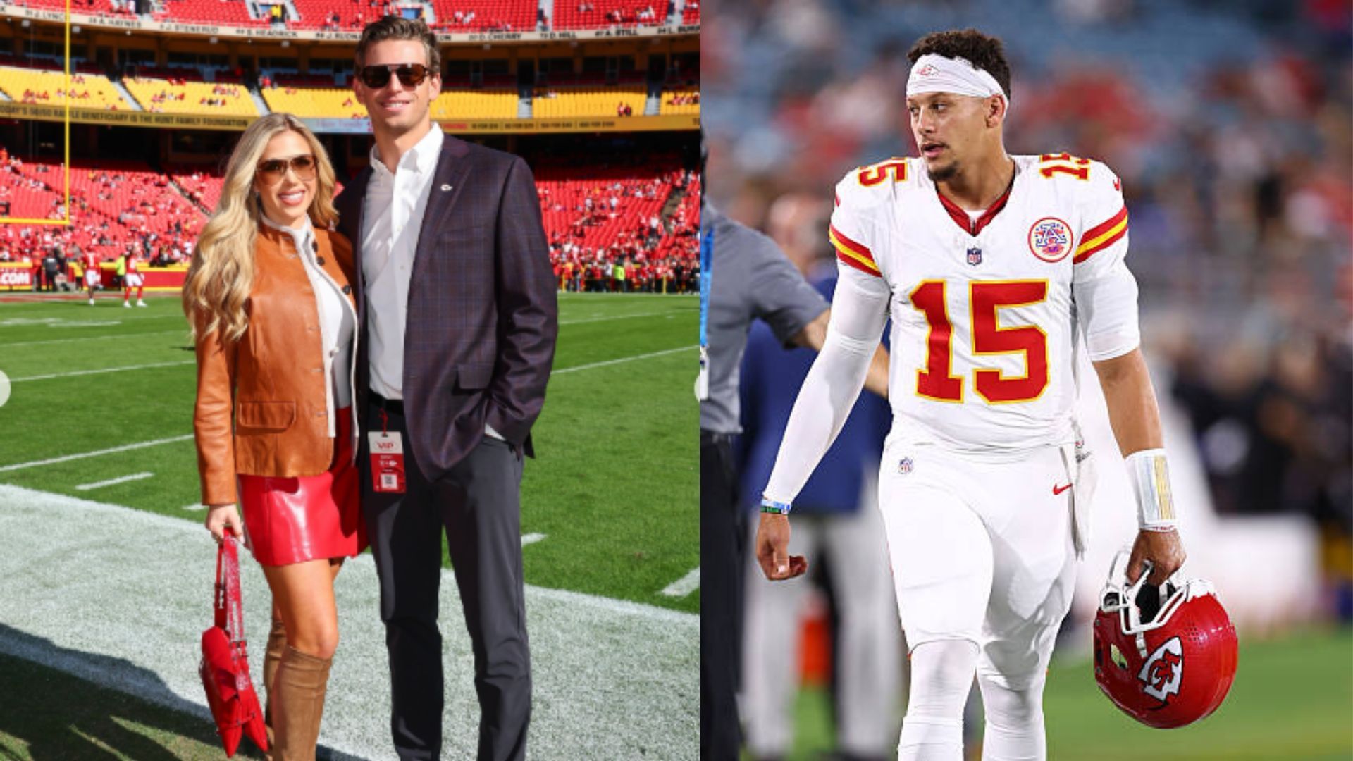 Gracie Hunt and boyfriend Derek Green were in attendance to cheer on the Kansas City Chiefs. (Photos via Gracie Hunt