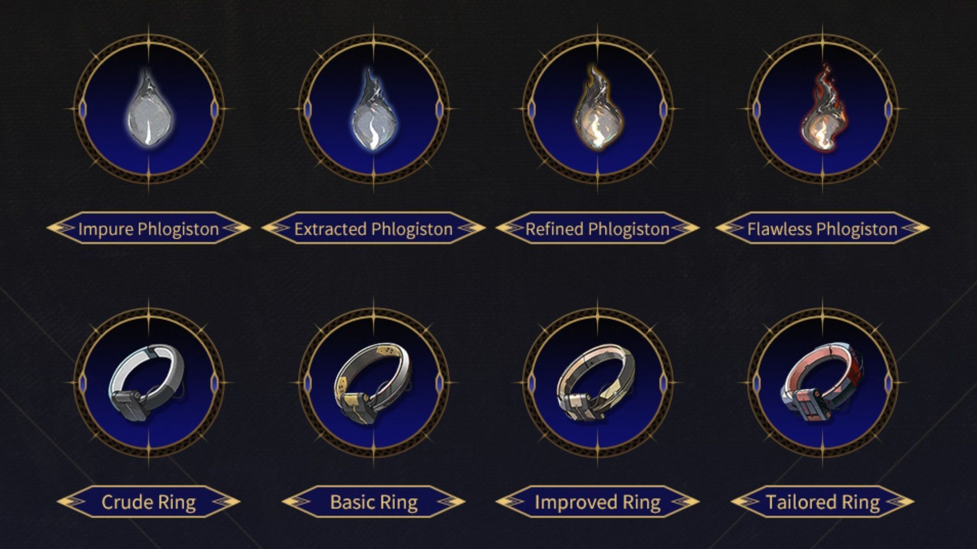 Lux &amp; Umbra level-up materials (Image via Kuro Games)