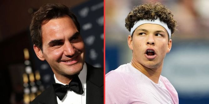 "Is Roger Federer the biggest celebrity?" - Ben Shelton gets shock of his life after finding out just how much Switzerland adores their local boy