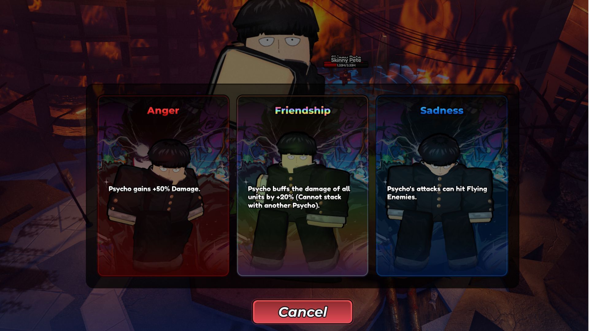 Buffs during the raid (Image via Roblox)