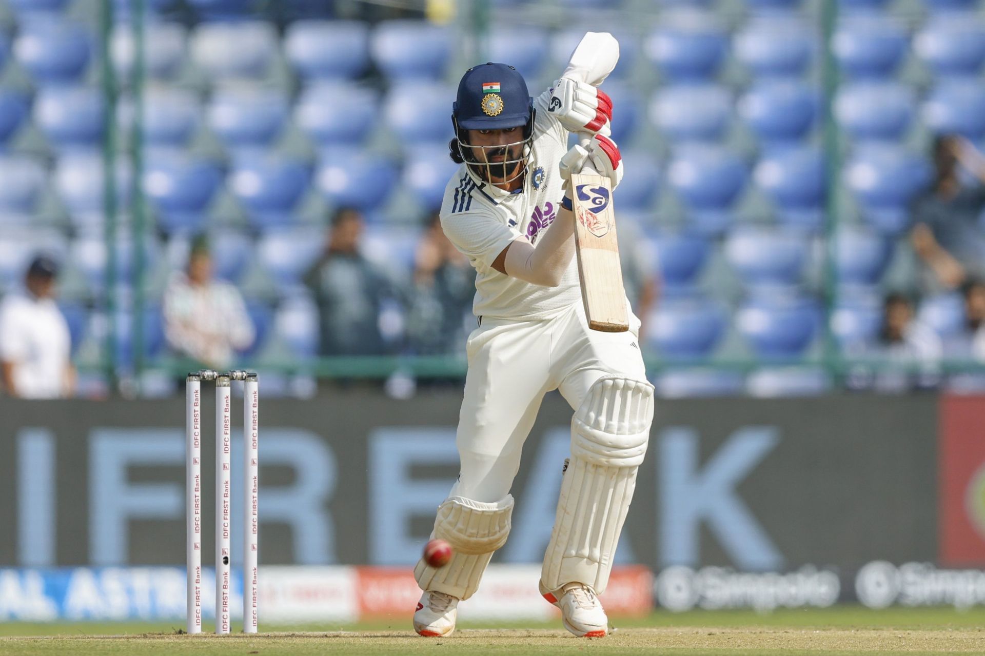 KL Rahul failed to convert his start into a big score on Day 1 of the Delhi Test. [P/C: BCCI/X]