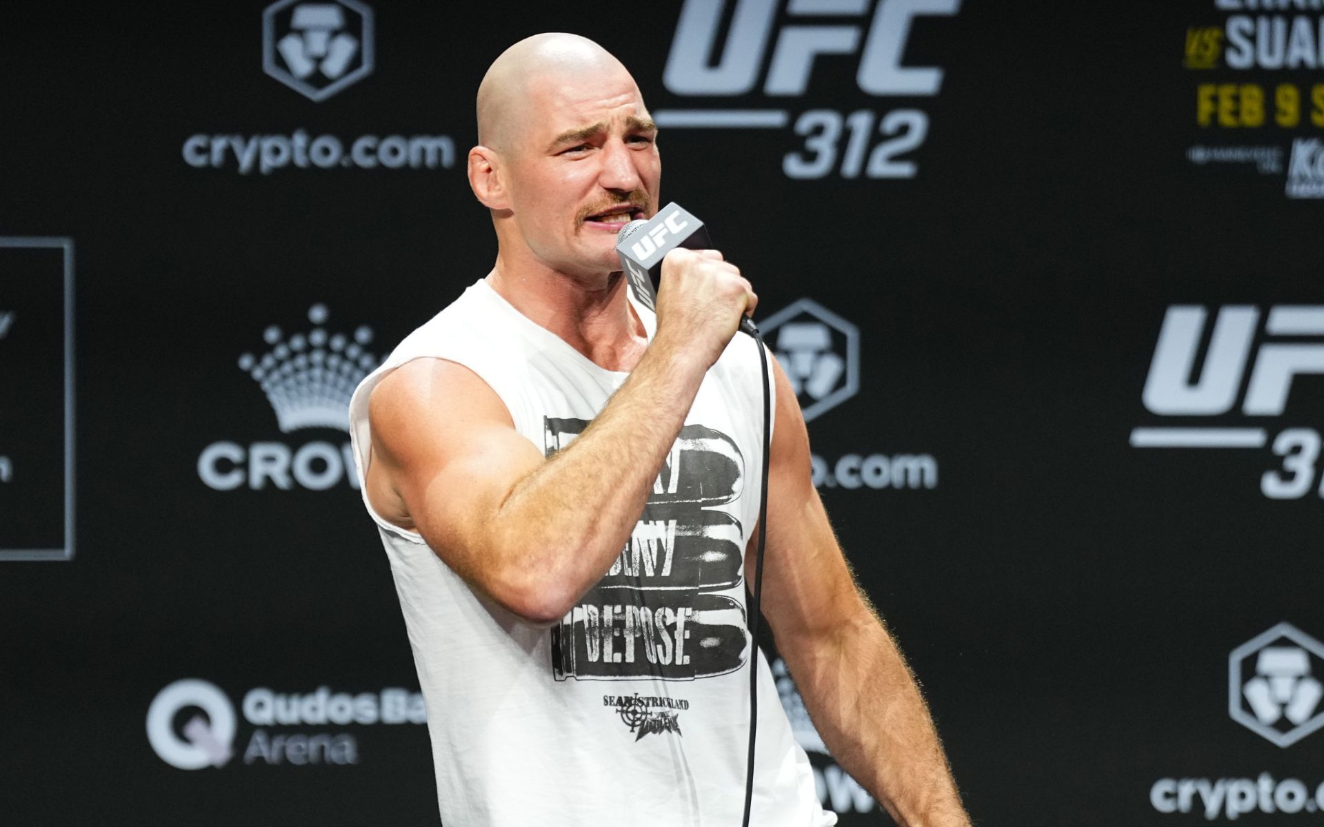 Sean Strickland reacts to streamer Marlon training with Tracy Cortez. [Image courtesy: Getty]