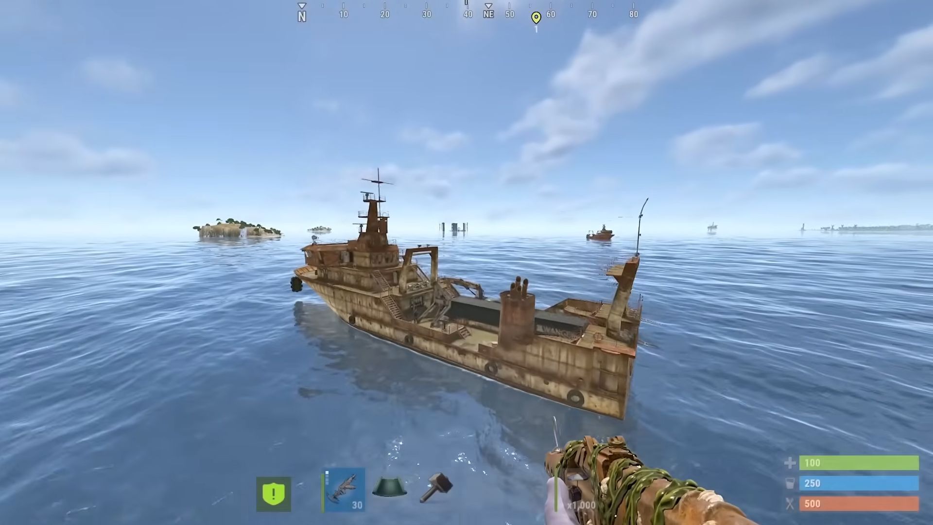 Ghost ship showcase (Image via Facepunch Studios and youtube.com/@Protoxic)