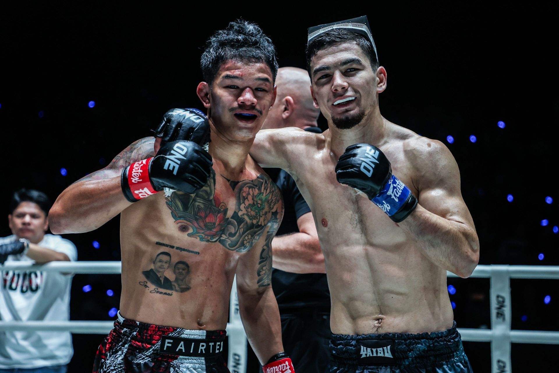 (From left) Kongthoranee Sor Sommai and Aslamjon Ortikov. [Images: ONE Championship]