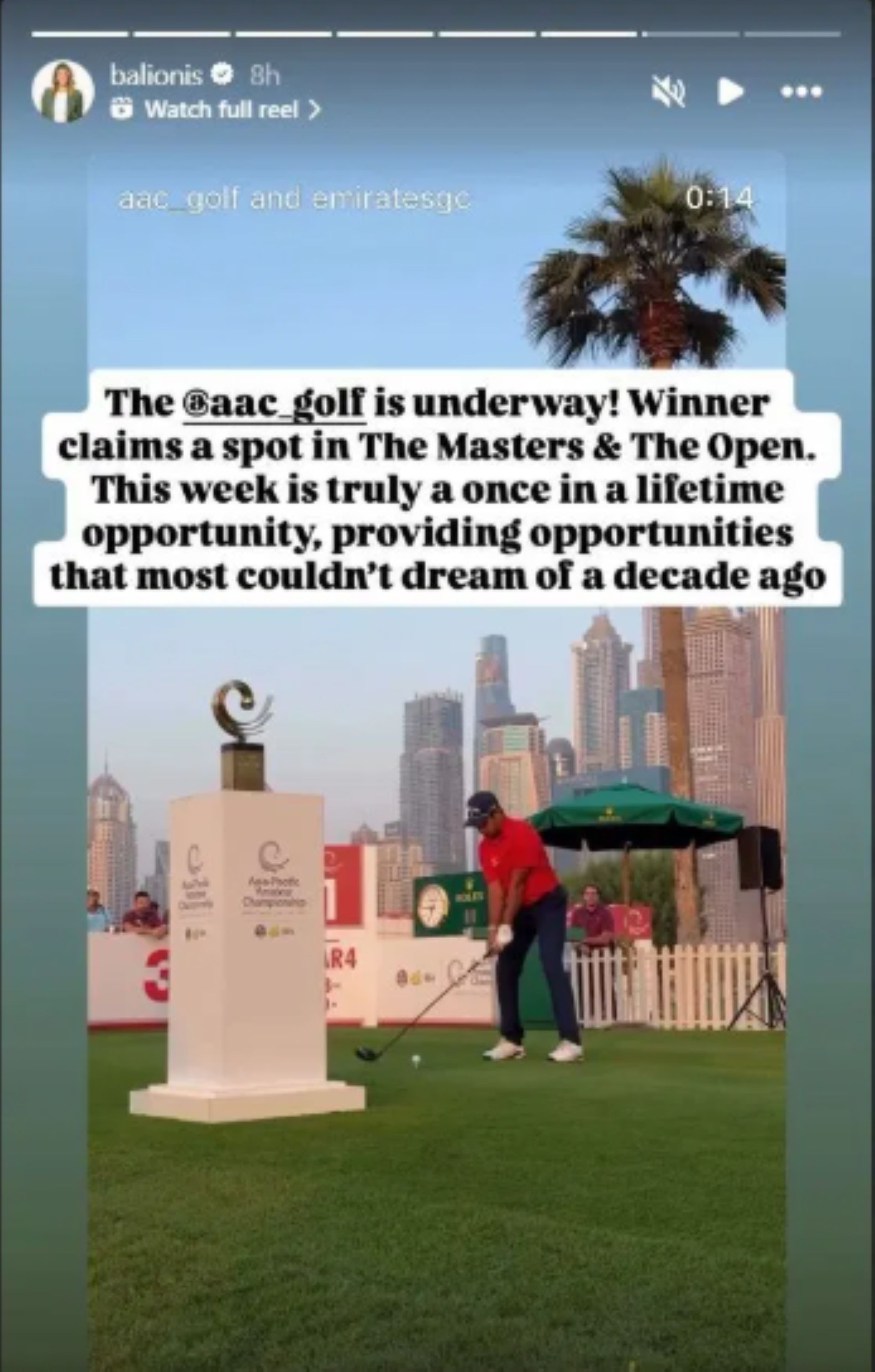 Screenshots taken from Balionis&#039; Instagram story (via @balionis)