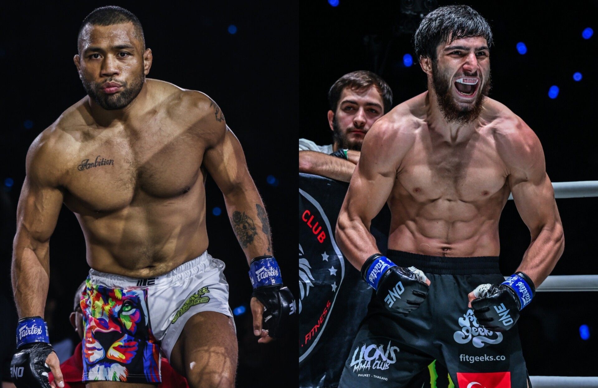 Isi Fitikefu (L) vs Dzhabir Dzhabrailov (R) | Image by ONE Championship