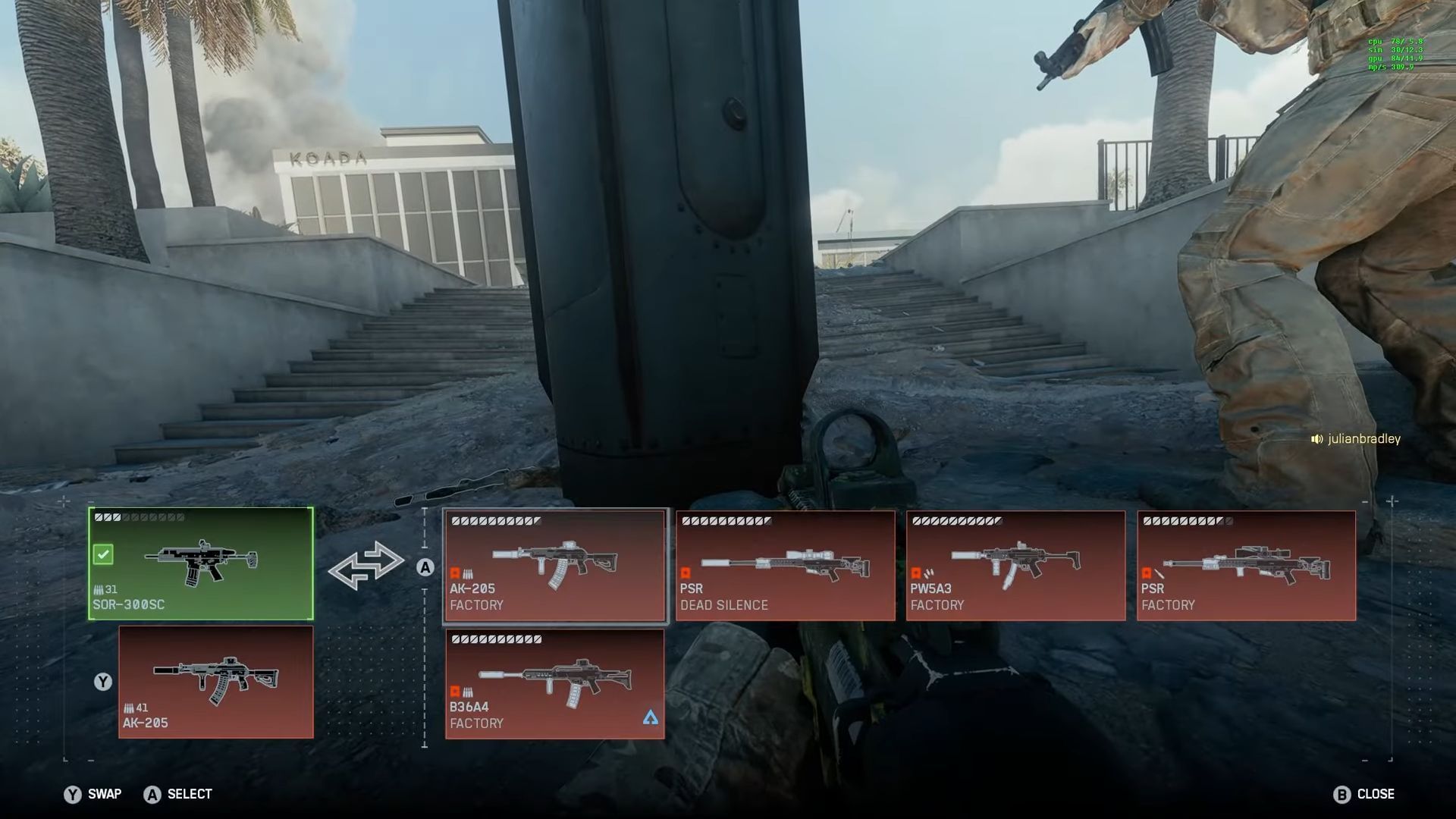 Custom weapons in Battlefield Redsec (Image via EA)