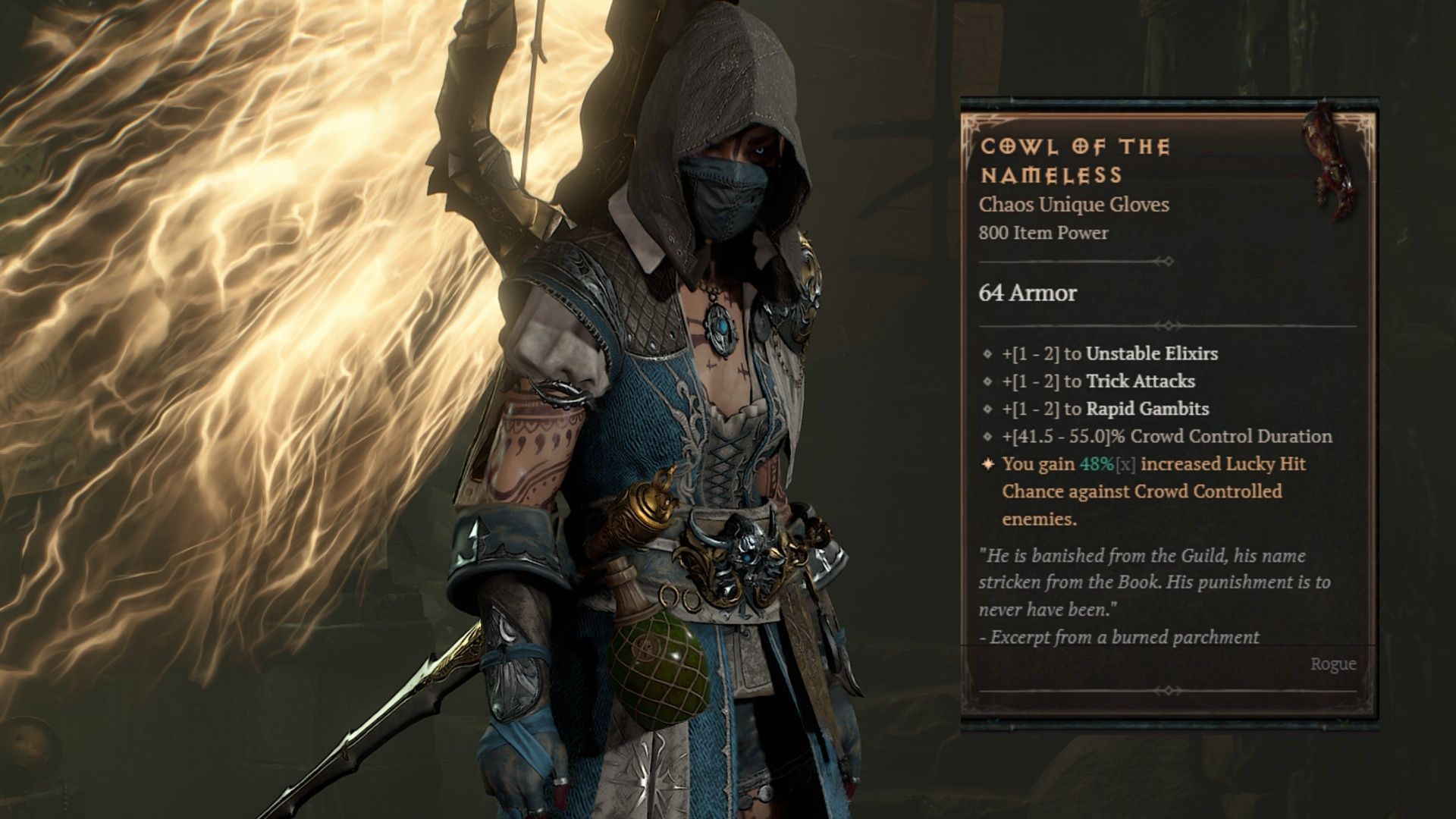 The Cowl is simple, but oh so effective (Image via Blizzard Entertainment)