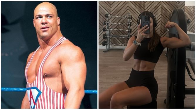 WWE Champion On Kurt Angle Comparison: "I'm a female, so I don't know"